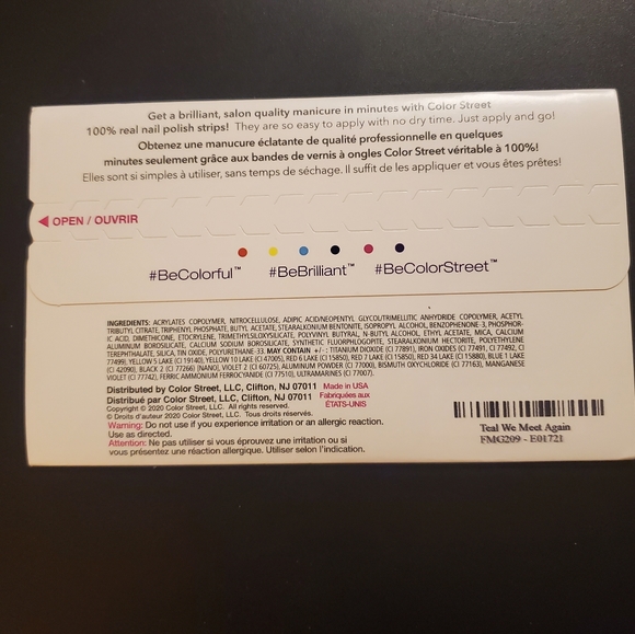 Color Street Nail Strips Teal We Meet Again (retired) - Picture 7 of 8